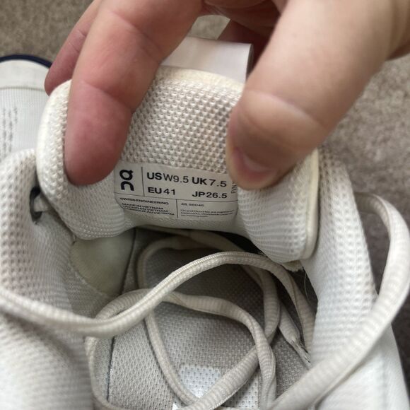 On Cloud Running The Roger Pro Tennis Shoe Womens 9.5 Court Sneaker White Blue - Picture 7 of 8